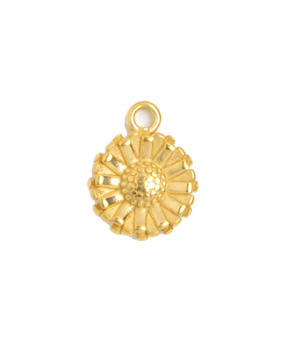 Gold Charm Sunflower Medallion
