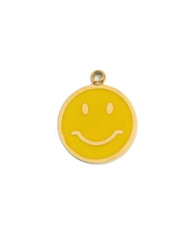 Gold Charm Smiley Face