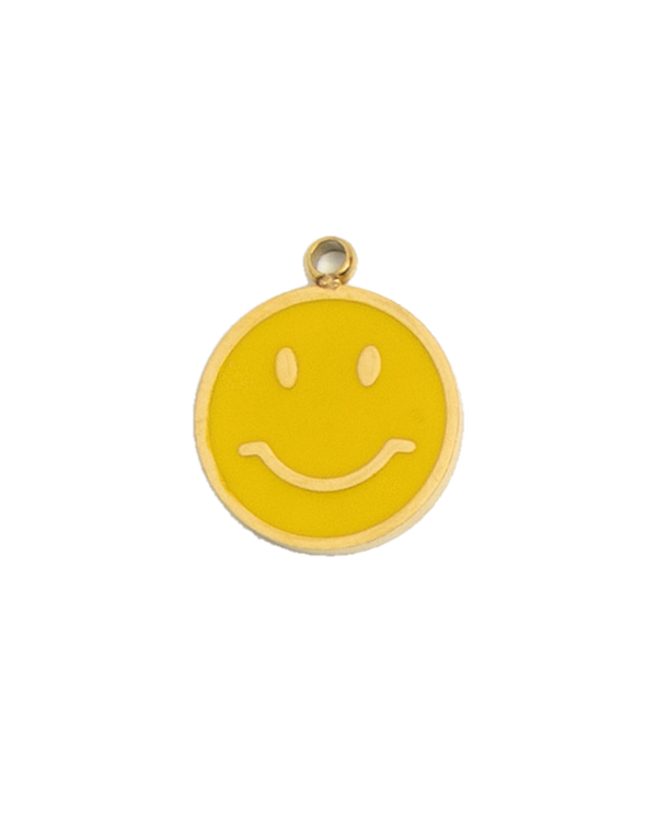Gold Charm Smiley Face