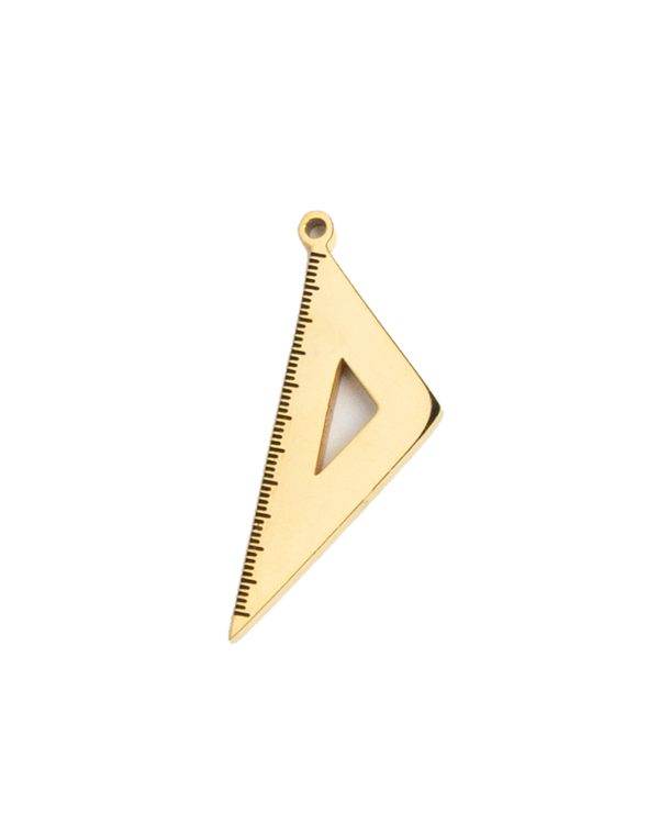 Gold Charm Triangle Ruler