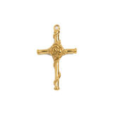 Gold Charm Rose Cross