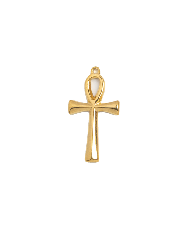 Gold Charm Ankh Cross