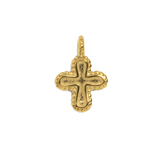 Gold Charm Carved Cross