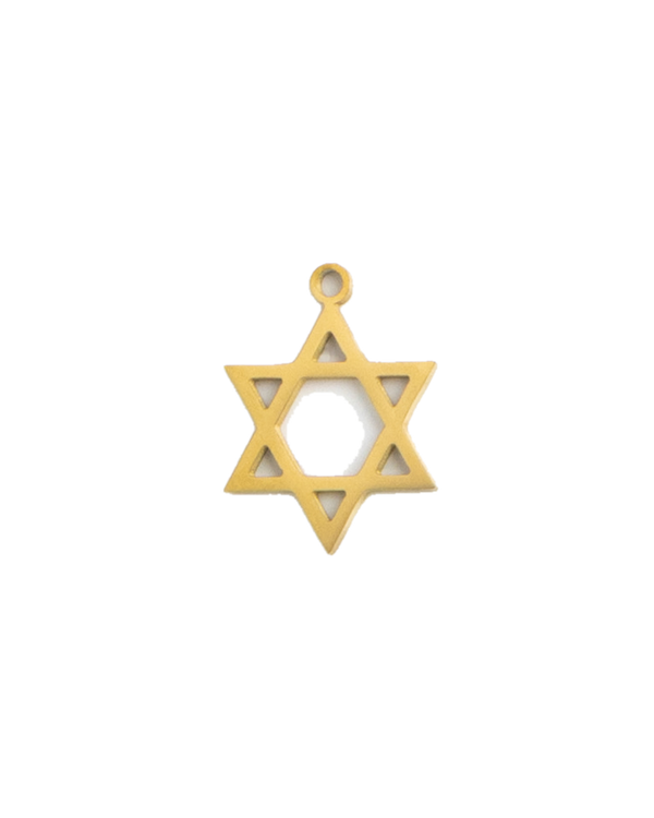 Gold Charm Star of David