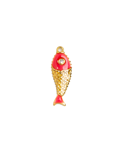 Gold Charm Koi Fish Red