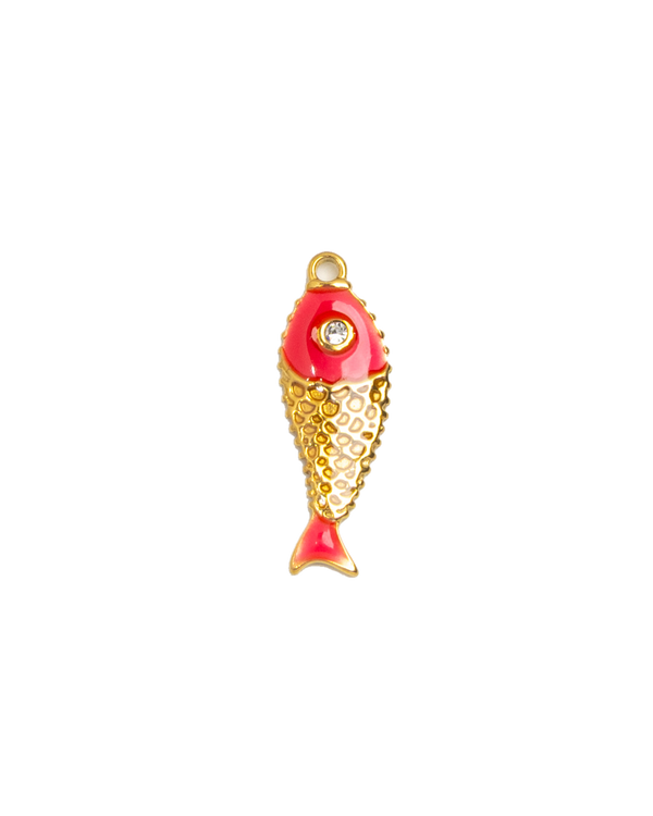 Gold Charm Koi Fish Red