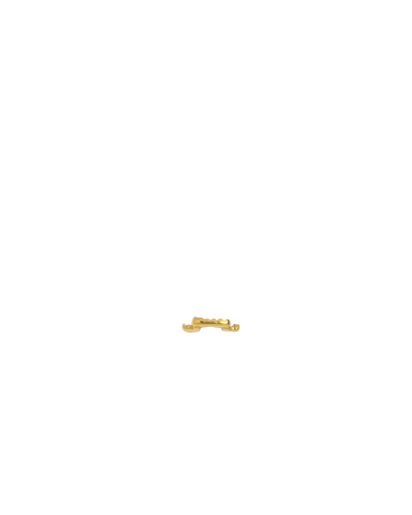 Gold Charm White Cat