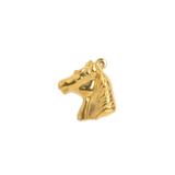 Gold Charm Horse Head
