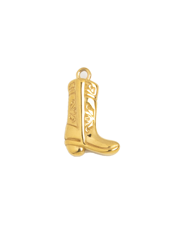 Gold Charm Cowboy Boot