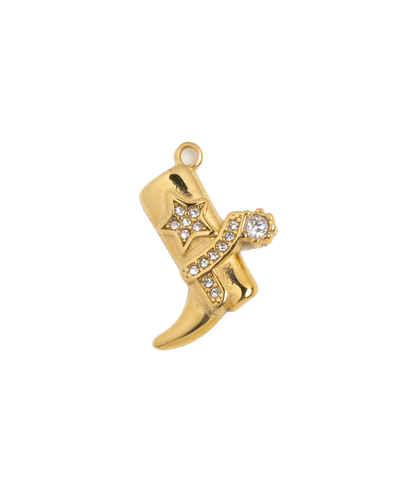 Gold Charm Crystal Star Boot