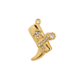 Gold Charm Crystal Star Boot