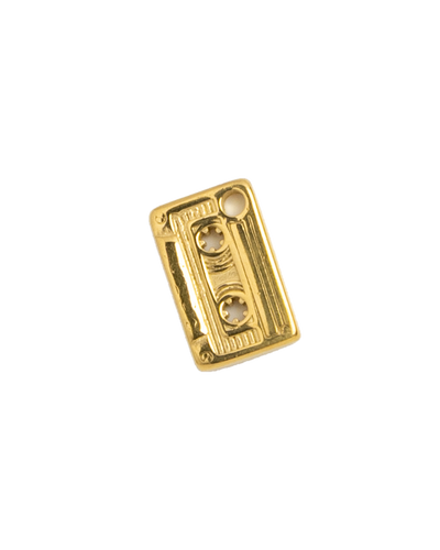 Gold Charm Cassette Tape