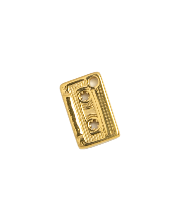 Gold Charm Cassette Tape