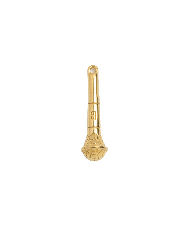 Gold Charm Microphone