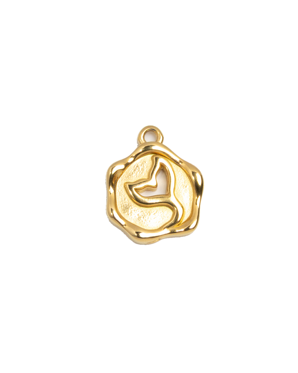 Gold Charm Fan Shell