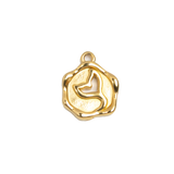 Gold Charm Fan Shell