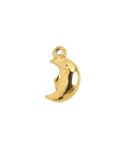 Gold Charm Moon Face