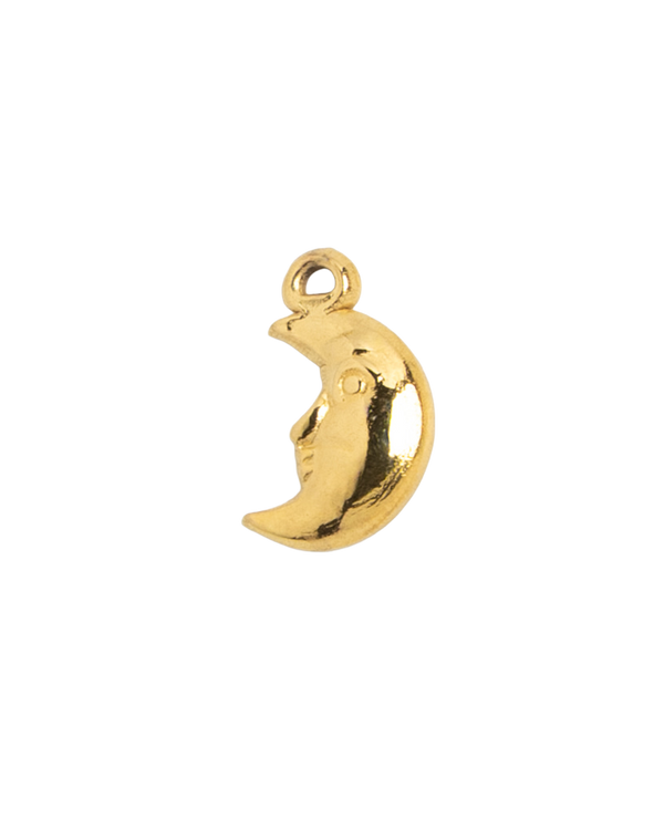 Gold Charm Moon Face