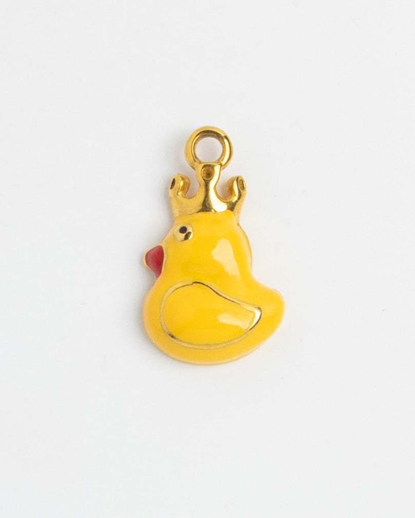 Gold Charm Crowned Duck