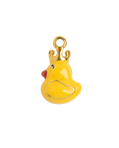 Gold Charm Crowned Duck