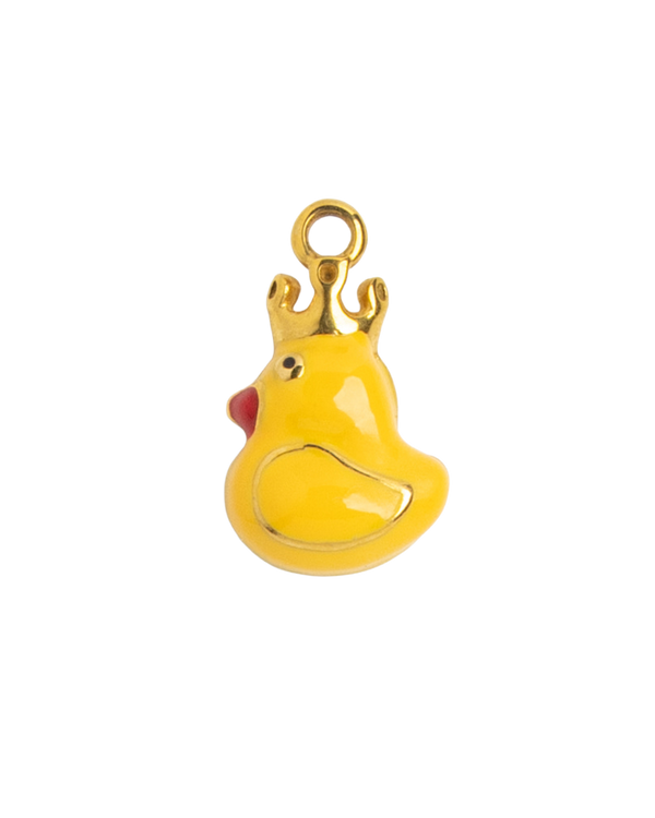 Gold Charm Crowned Duck