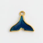 Gold Charm Whale Tail