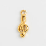 Gold Charm Treble Clef