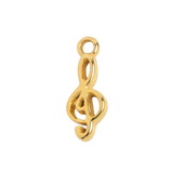 Gold Charm Treble Clef