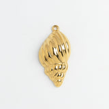 Gold Charm Conch Shell