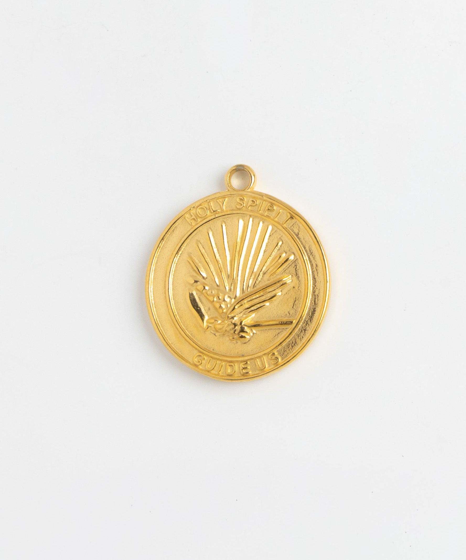 Gold Charm Holy Spirit Medal
