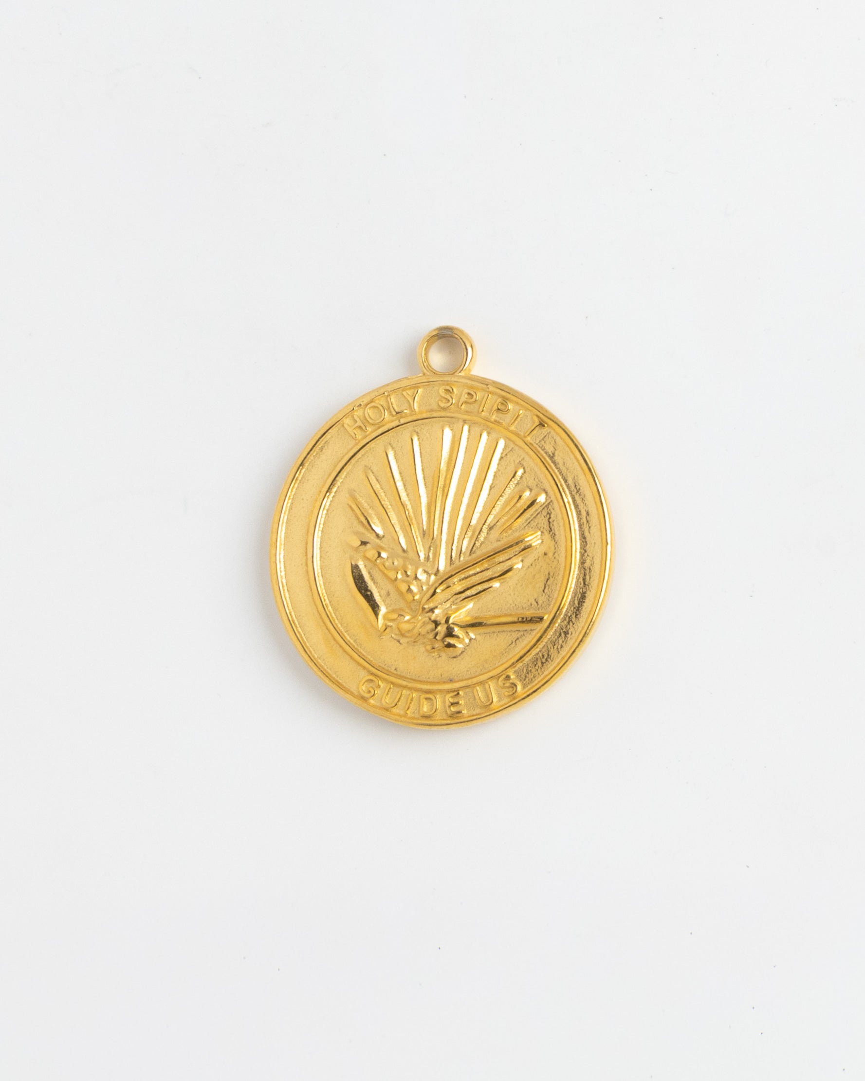 Gold Charm Holy Spirit Medal