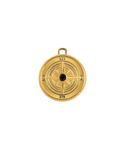 Gold Charm Compass