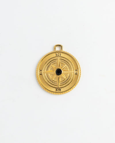 Gold Charm Compass