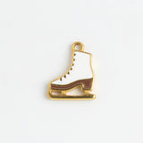 Gold Charm Ice Skate