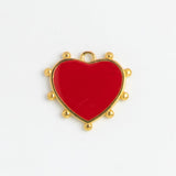 Gold Charm Red Heart II