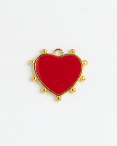 Gold Charm Red Heart II