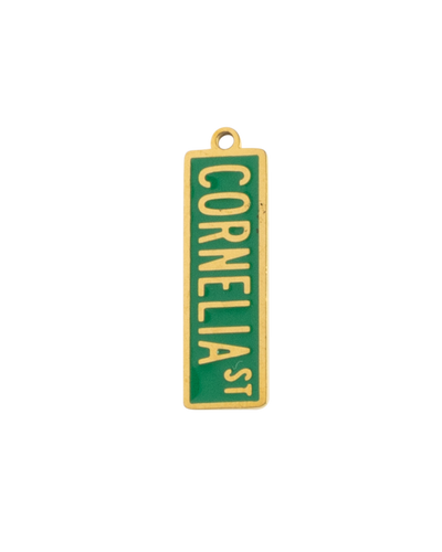 Gold Charm Cornelia St Sign