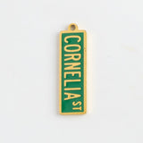 Gold Charm Cornelia St Sign