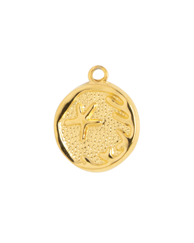 Gold Charm Starfish Coin