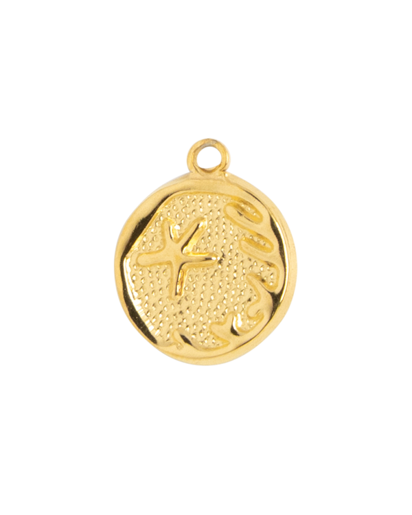 Gold Charm Starfish Coin