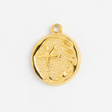 Gold Charm Starfish Coin