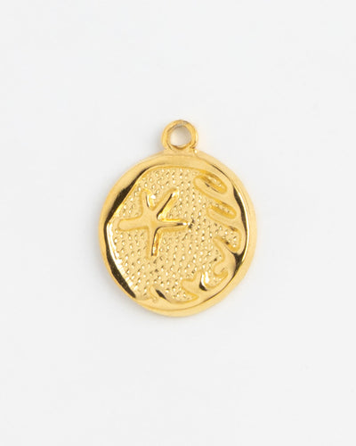 Gold Charm Starfish Coin