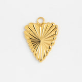 Gold Charm Radiant Heart II