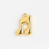 Gold Charm Music Note II