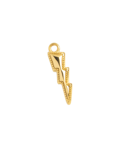 Gold Charm Lightning Bolt