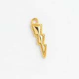 Gold Charm Lightning Bolt