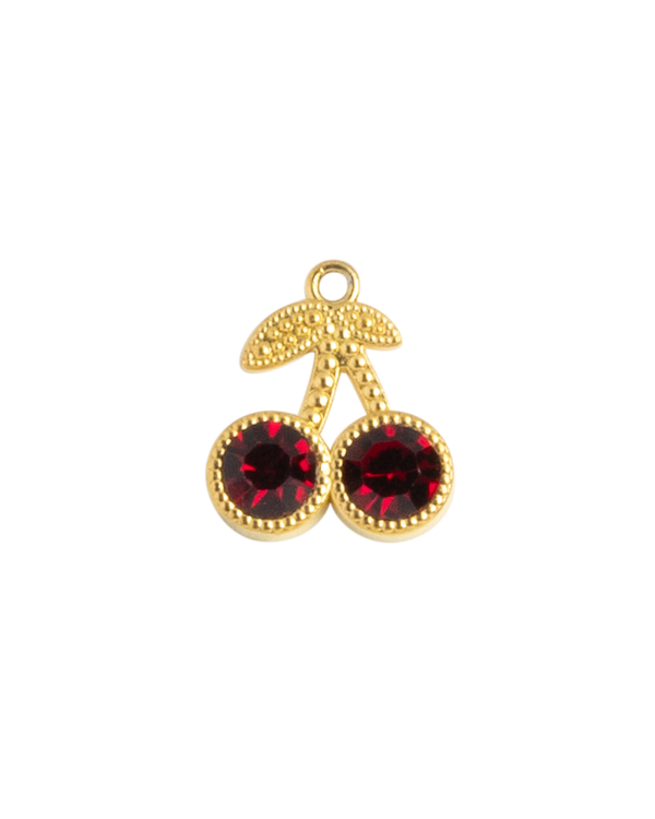 Gold Charm Crystal Cherries