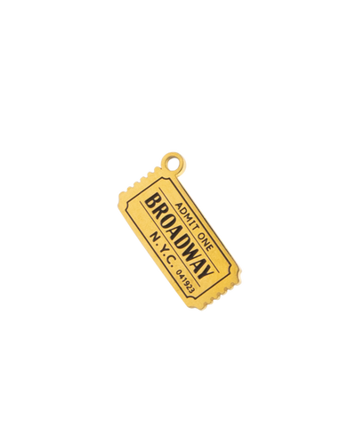 Gold Charm Broadway Ticket