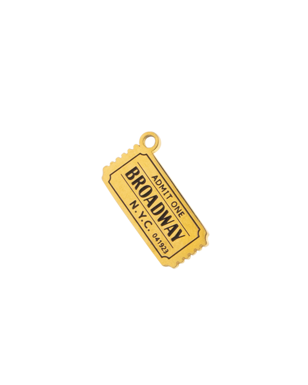 Gold Charm Broadway Ticket
