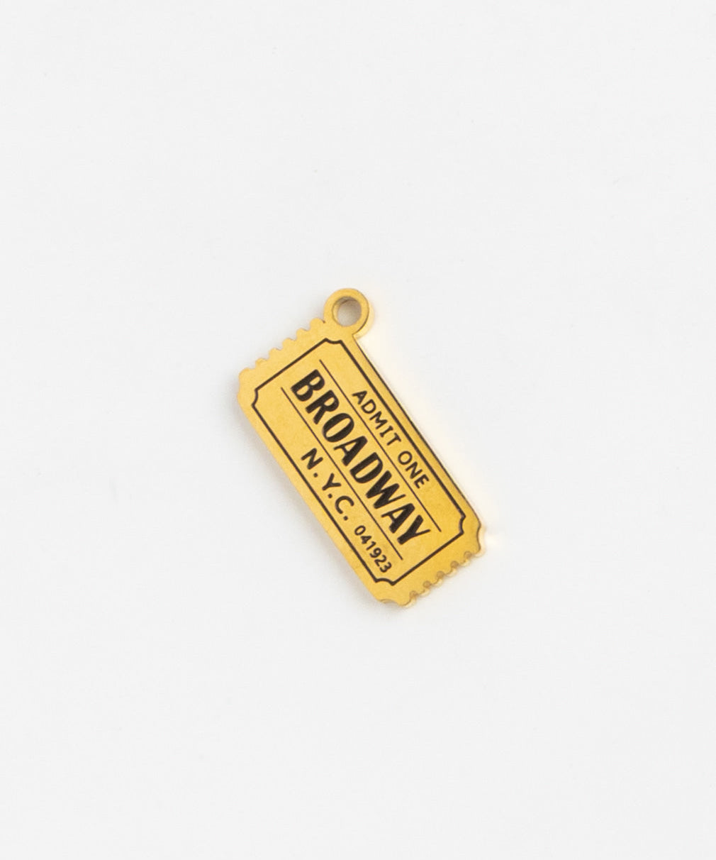 Gold Charm Broadway Ticket